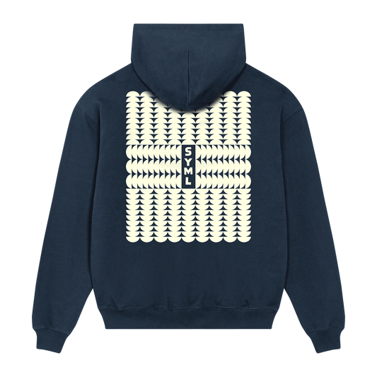 Trees Hooded Sweatshirt (Navy)