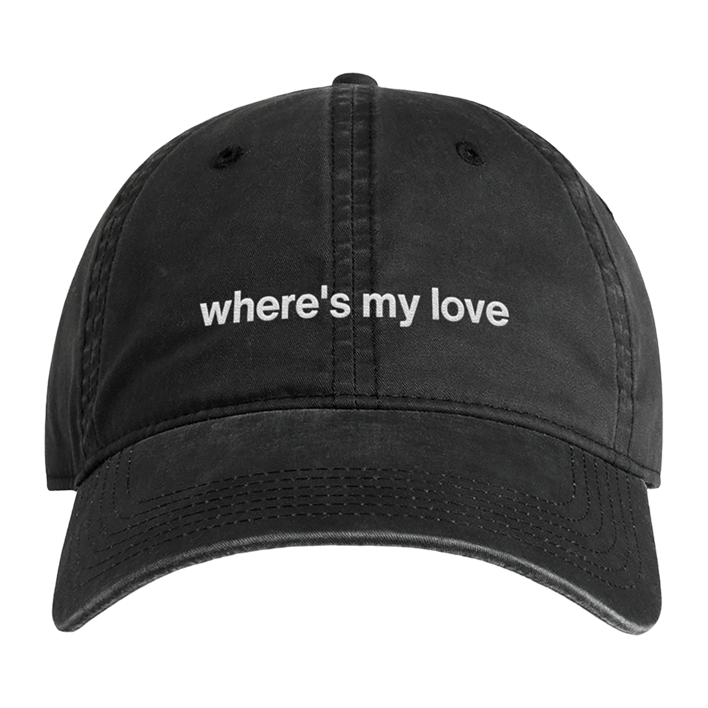 Where’s My Love Cap (Faded Black)